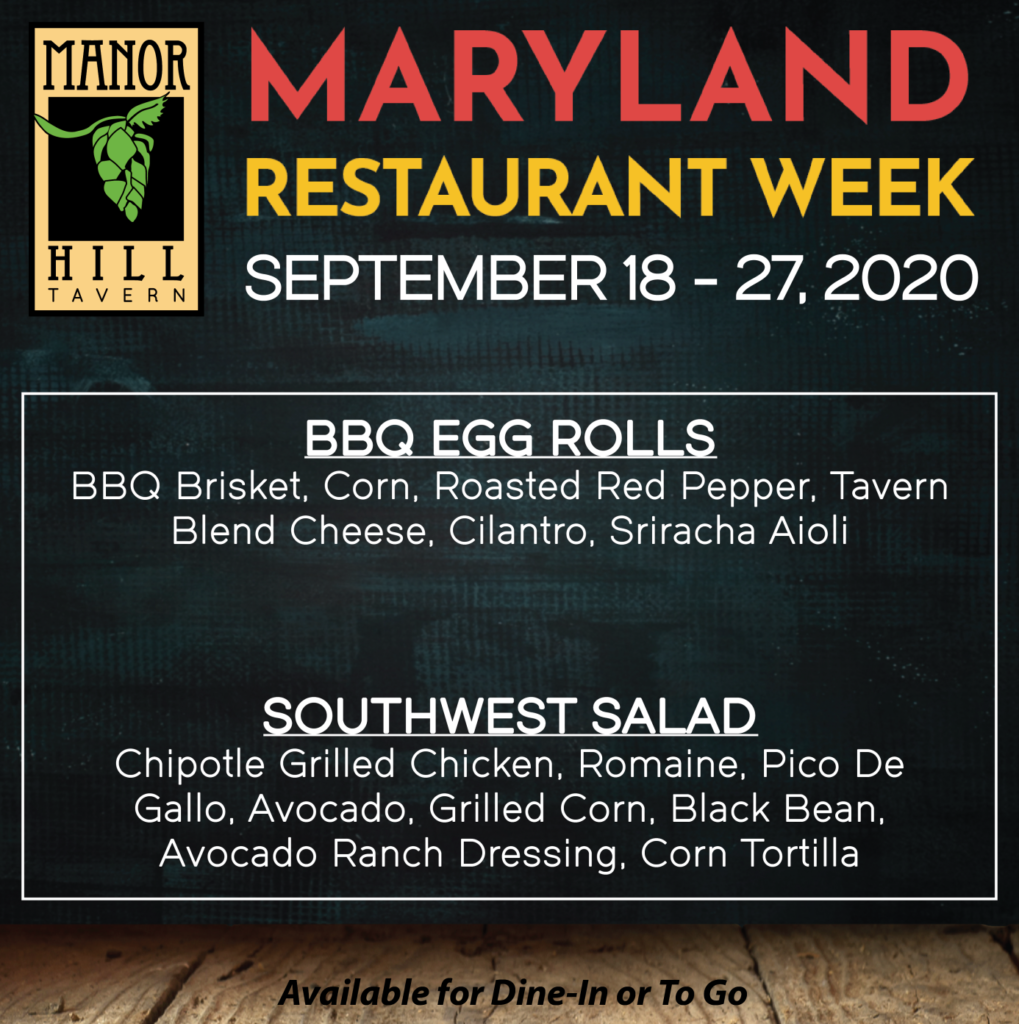 Maryland Restaurant Week Manor Hill Tavern